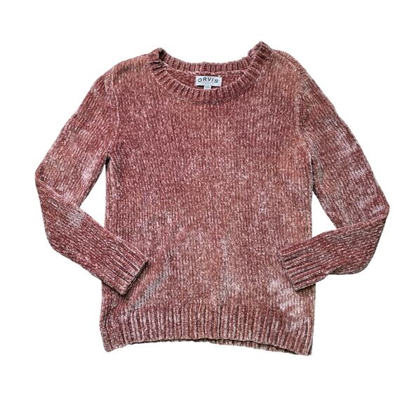 Orvis Sweater Women’s Small Pink Long Sleeves Polyester Crew Neck - Picture 1 of 6